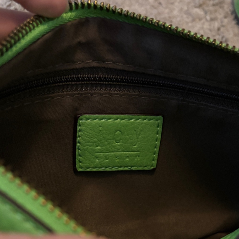 Joy Susan Vibrant Lime Wristlet - Picture 3 of 8